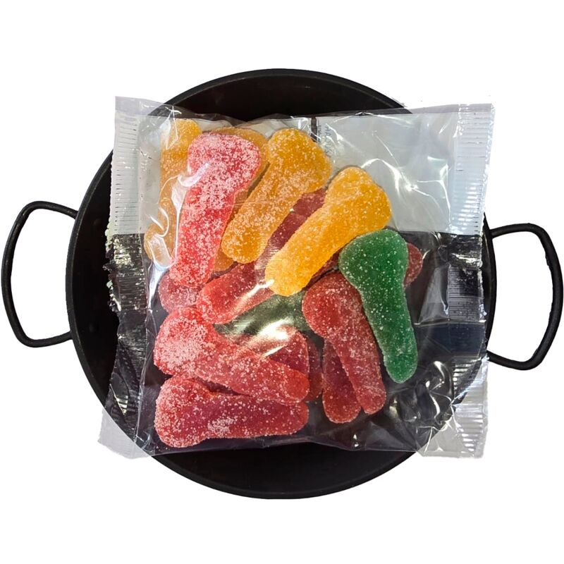 DIABLO PICANTE - CHEWABLE SUGAR CANDIES IN PENIS SHAPE IN DIFFERENT FLAVORS - Amore24
