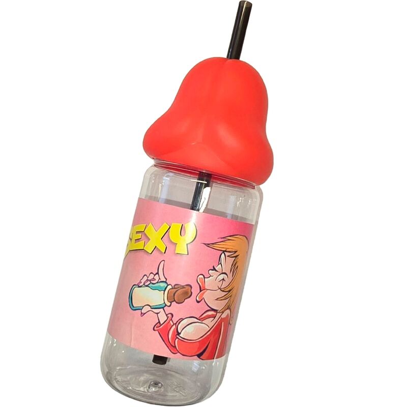 DIABLO PICANTE - PENIS SHAPED 360 ML BABY BOTTLE RED - Amore24