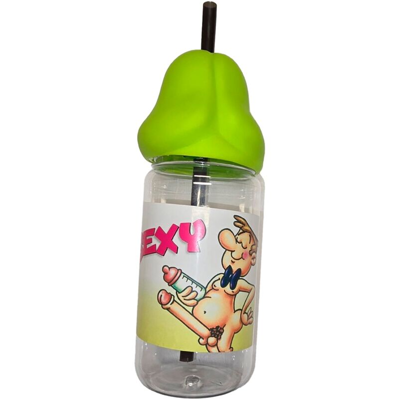 DIABLO PICANTE - PENIS SHAPED 360 ML BABY BOTTLE GREEN - Amore24