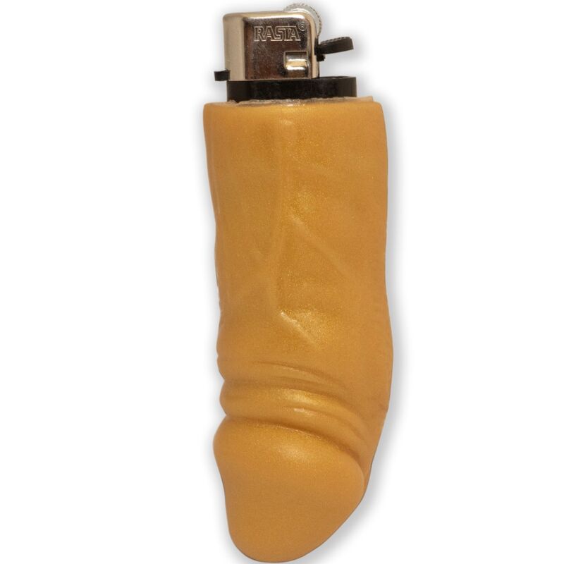 DIABLO PICANTE - GOLDEN PENIS-SHAPED RECHARGEABLE LIGHTER - Amore24
