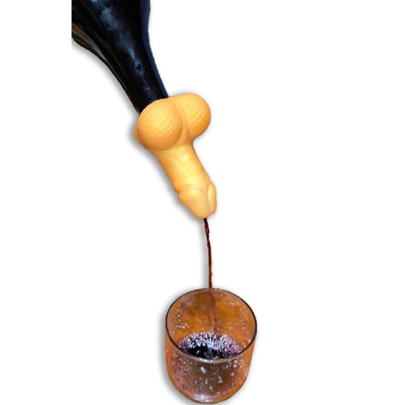 DIABLO PICANTE - GOLDEN PENIS WINE DECANTER - Amore24