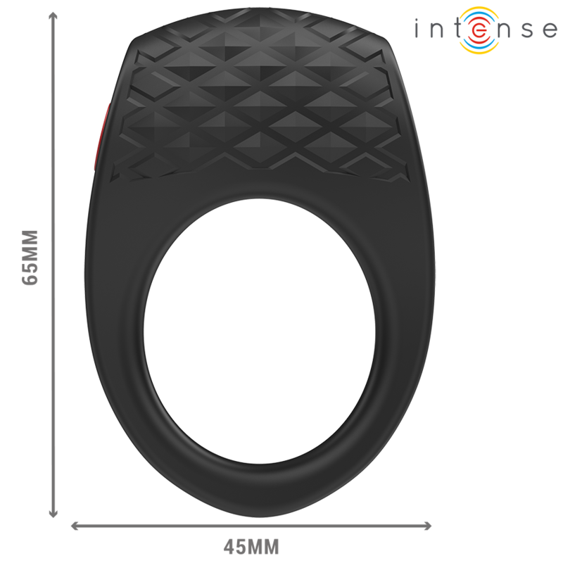 INTENSE - CLOVER VIBRATOR PENIS RING 10 VIBRATIONS BLACK - Amore24