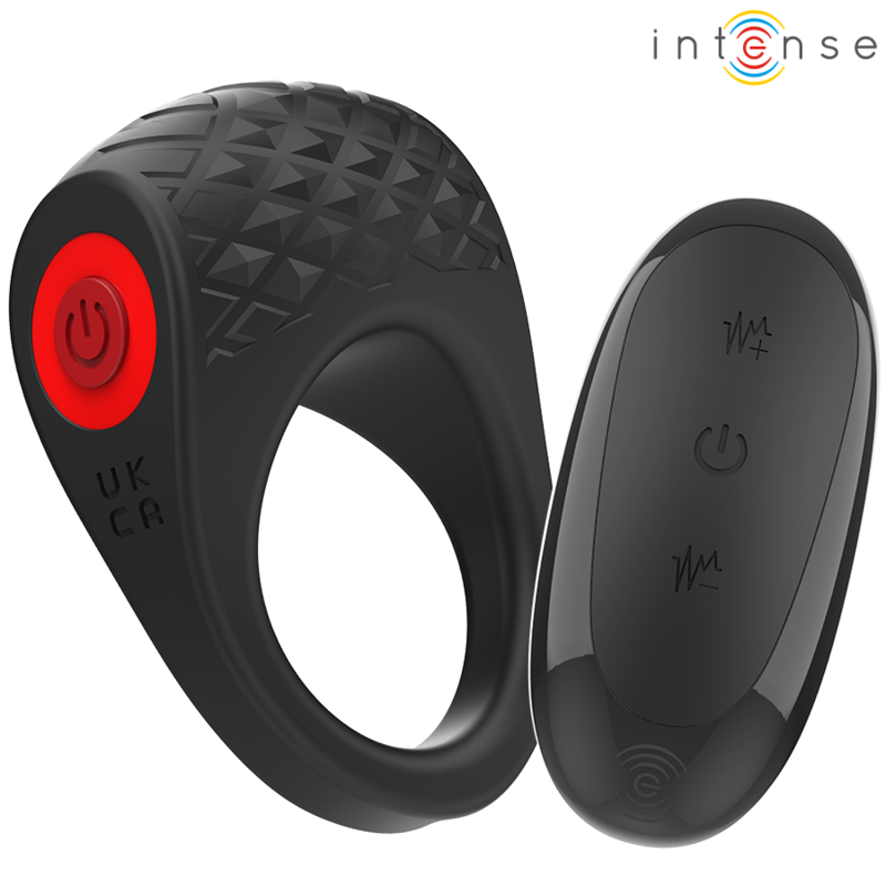 INTENSE - CLOVER VIBRATOR PENIS RING 10 VIBRATIONS BLACK - Amore24
