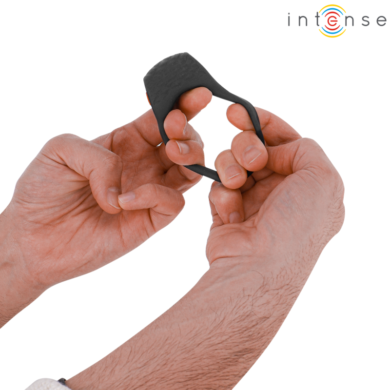 INTENSE - CLOVER VIBRATOR PENIS RING 10 VIBRATIONS BLACK - Amore24