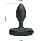 PRETTY LOVE - VIBRA BUTT 10 VIBRATIONS ANAL PLUG BLACK - Amore24