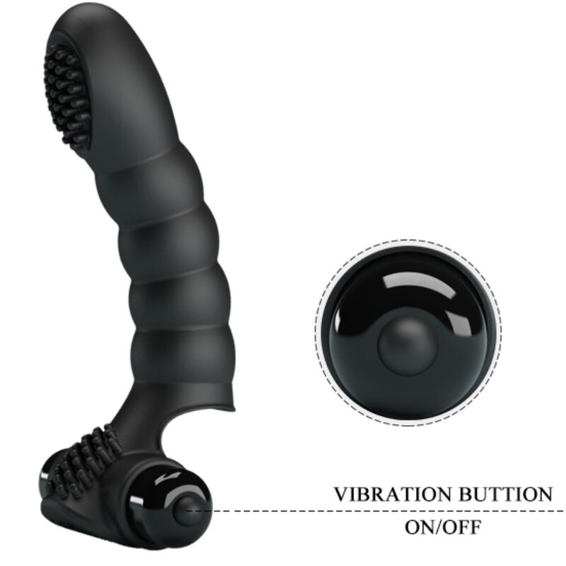 PRETTY LOVE - ALEXANDER FINGER VIBRATOR 10 VIBRATIONS BLACK - Amore24