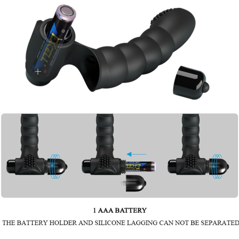 PRETTY LOVE - ALEXANDER FINGER VIBRATOR 10 VIBRATIONS BLACK - Amore24