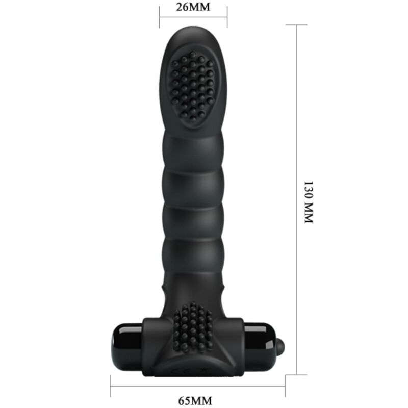 PRETTY LOVE - ALEXANDER FINGER VIBRATOR 10 VIBRATIONS BLACK - Amore24