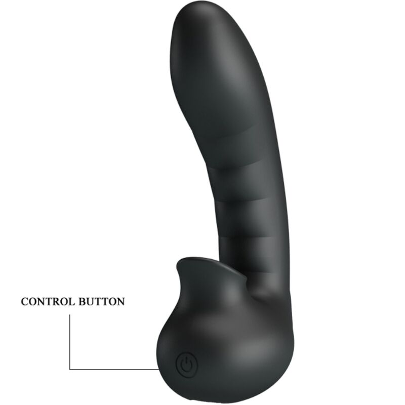 PRETTY LOVE - HOBGOBLIN VIBRATING FINGER CASE 12 VIBRATIONS + CLITORIS STIMULATOR BLACK - Amore24