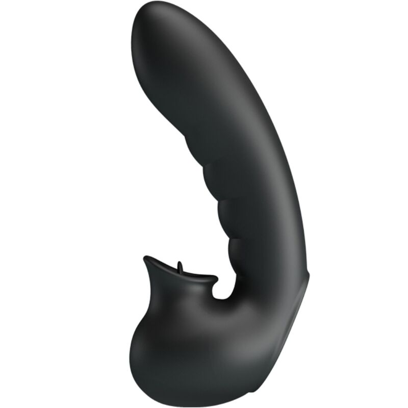 PRETTY LOVE - HOBGOBLIN VIBRATING FINGER CASE 12 VIBRATIONS + CLITORIS STIMULATOR BLACK - Amore24