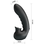 PRETTY LOVE - HOBGOBLIN VIBRATING FINGER CASE 12 VIBRATIONS + CLITORIS STIMULATOR BLACK - Amore24
