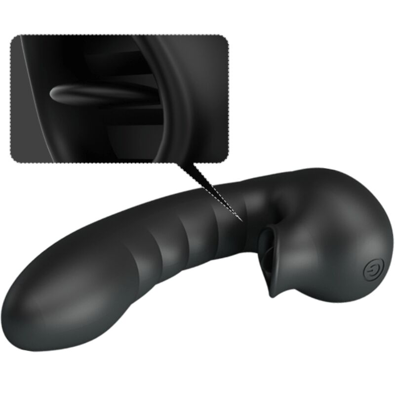 PRETTY LOVE - HOBGOBLIN VIBRATING FINGER CASE 12 VIBRATIONS + CLITORIS STIMULATOR BLACK - Amore24