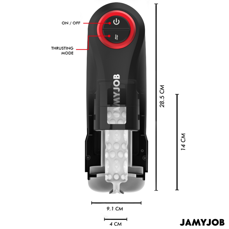 JAMYJOB - GRAVITY AUTOMATIC VAGINA MASTURBATOR 5 THRUSTING MODES AND SOUND EFFECT - Amore24