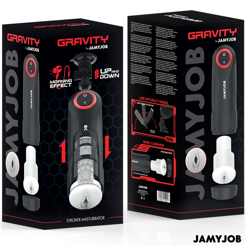 JAMYJOB - GRAVITY AUTOMATIC VAGINA MASTURBATOR 5 THRUSTING MODES AND SOUND EFFECT - Amore24