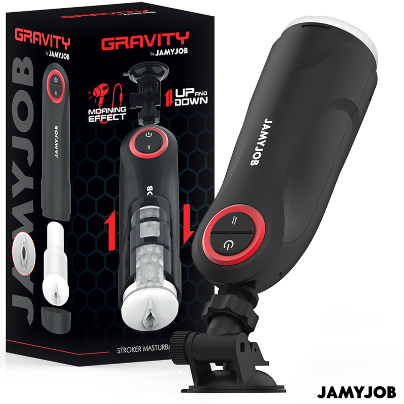 JAMYJOB - GRAVITY AUTOMATIC VAGINA MASTURBATOR 5 THRUSTING MODES AND SOUND EFFECT - Amore24