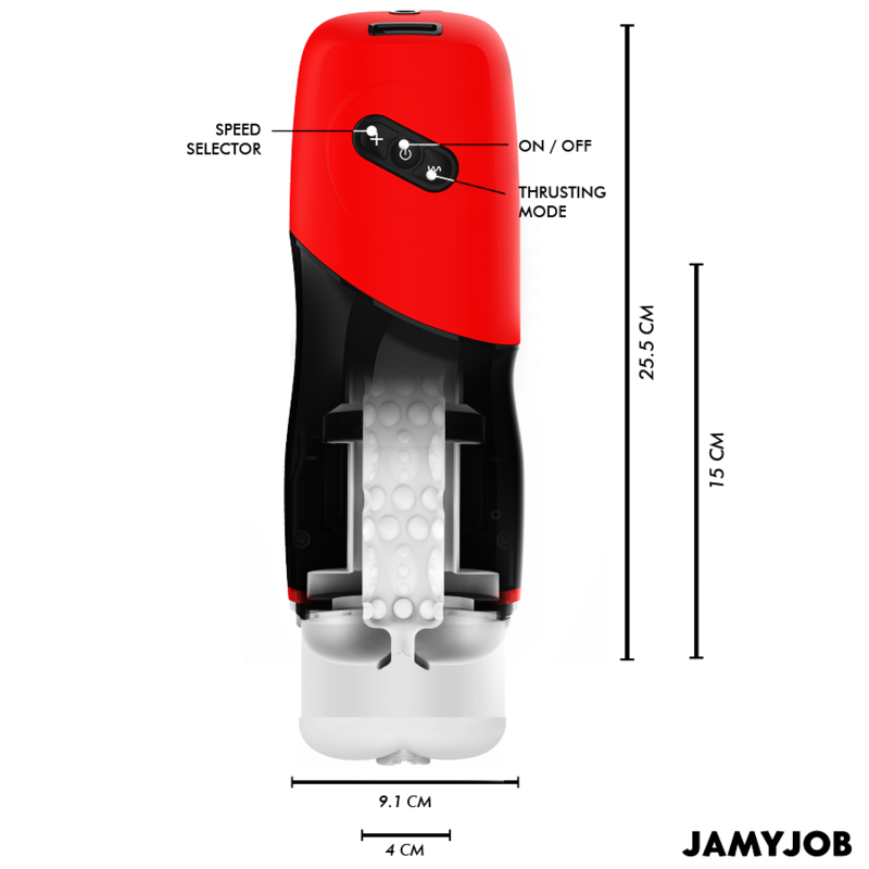 JAMYJOB - XPEED AUTOMATIC VAGINA MASTURBATOR 5 THRUSTING MODES AND SOUND EFFECT - Amore24