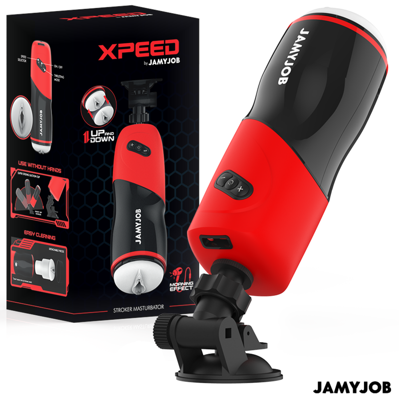 JAMYJOB - XPEED AUTOMATIC VAGINA MASTURBATOR 5 THRUSTING MODES AND SOUND EFFECT - Amore24