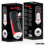 JAMYJOB - BLAZE AUTOMATIC MOUTH MASTURBATOR 5 SUCTION AND VIBRATION MODES - Amore24