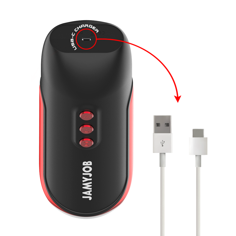 JAMYJOB - BLAZE AUTOMATIC MOUTH MASTURBATOR 5 SUCTION AND VIBRATION MODES - Amore24