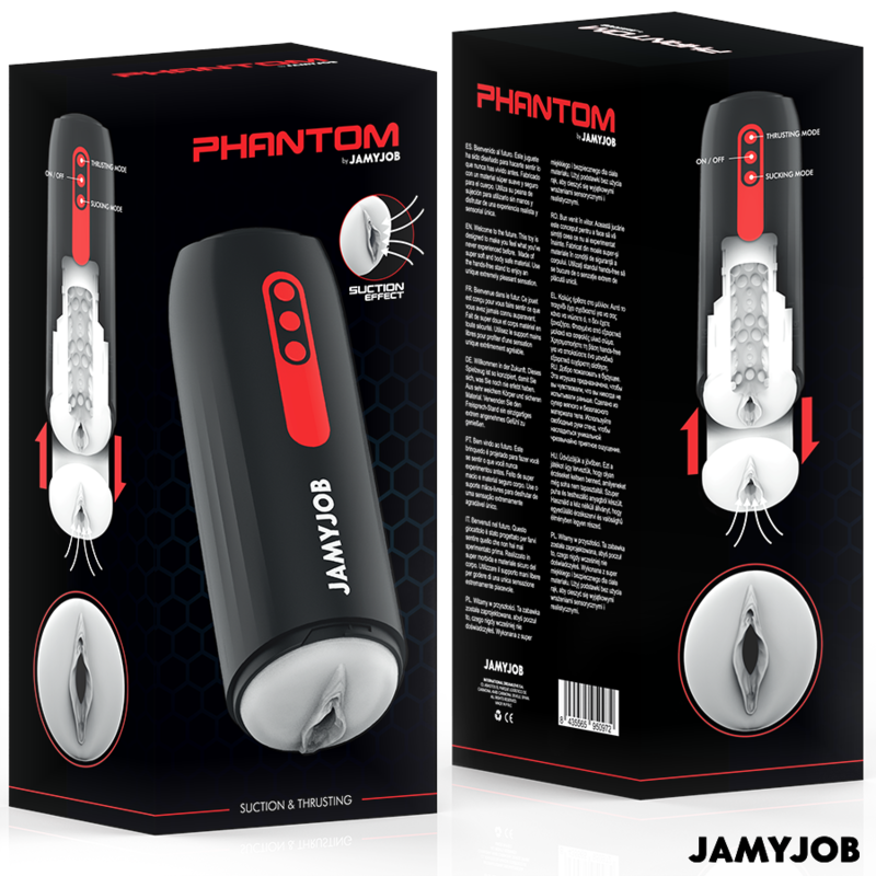 JAMYJOB - PHANTOM AUTOMATIC VAGINA MASTURBATOR 5 SUCTION AND THRUST MODES - Amore24