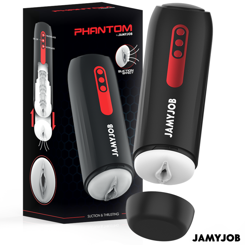 JAMYJOB - PHANTOM AUTOMATIC VAGINA MASTURBATOR 5 SUCTION AND THRUST MODES - Amore24