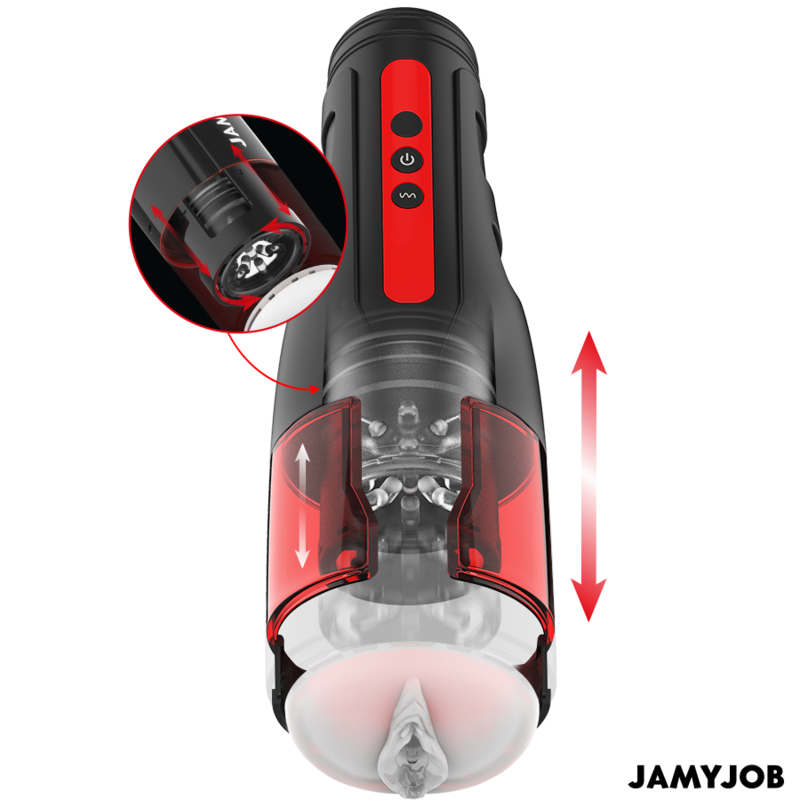 JAMYJOB - CYCLONE AUTOMATIC VAGINA MASTURBATOR 10 ROTATION AND THRUST MODES - Amore24