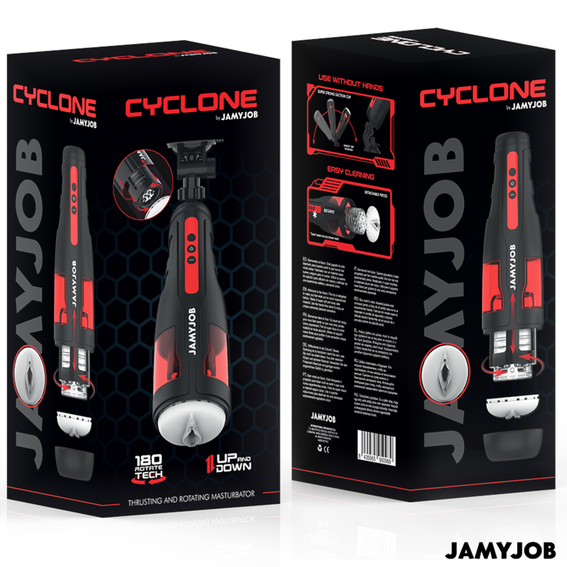 JAMYJOB - CYCLONE AUTOMATIC VAGINA MASTURBATOR 10 ROTATION AND THRUST MODES - Amore24