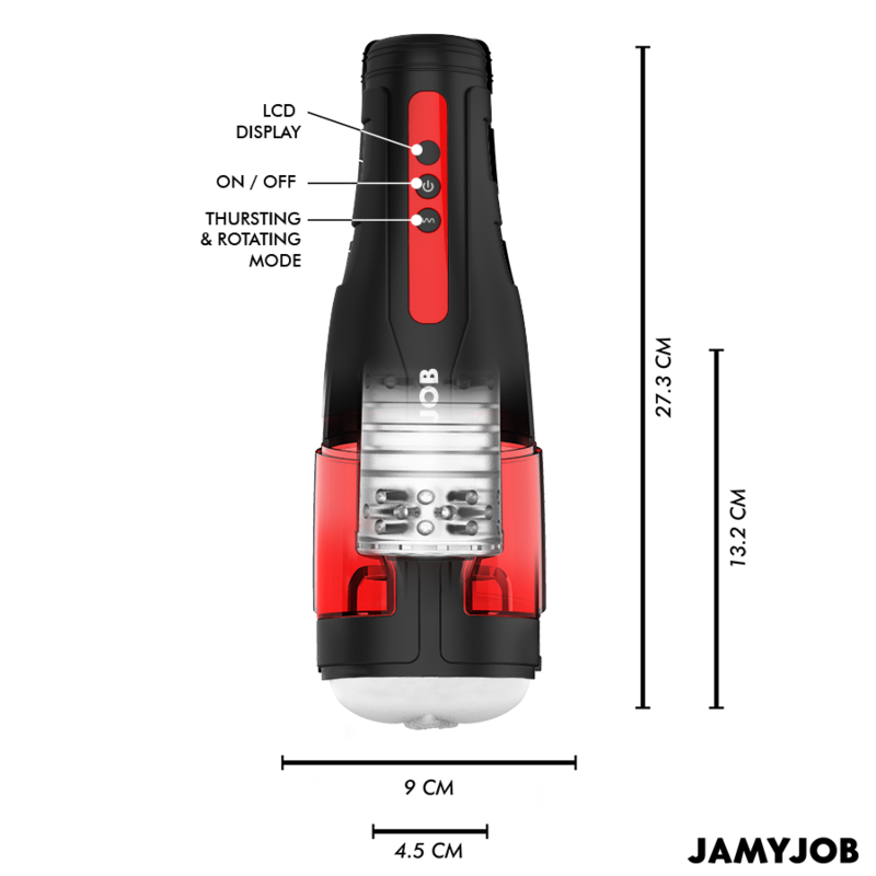 JAMYJOB - CYCLONE AUTOMATIC VAGINA MASTURBATOR 10 ROTATION AND THRUST MODES - Amore24