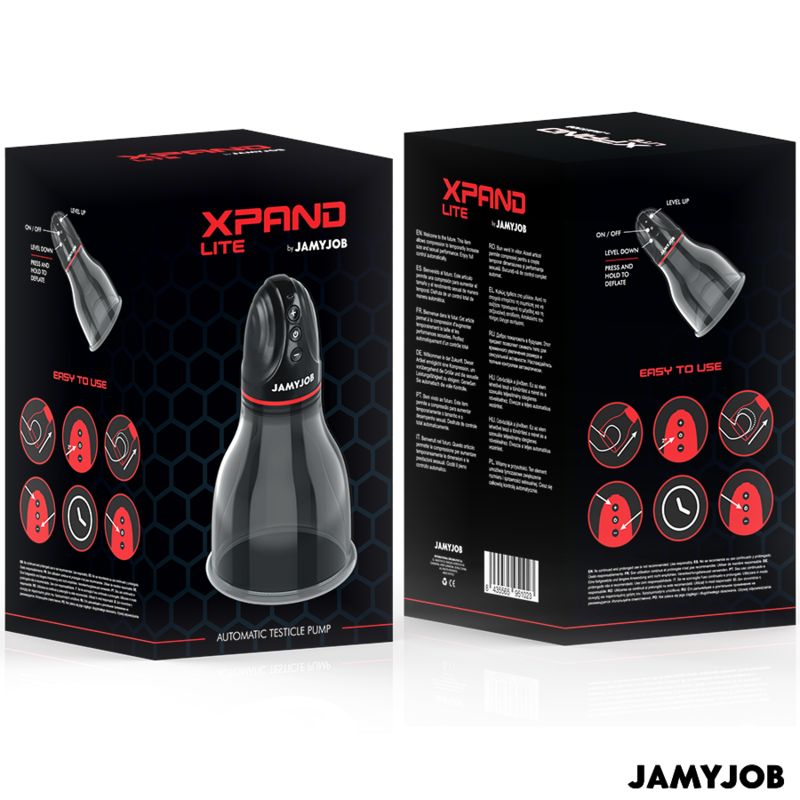 JAMYJOB - XPAND LITE AUTOMATIC TESTIC PUMP 3 SUCTION LEVELS GREY - Amore24