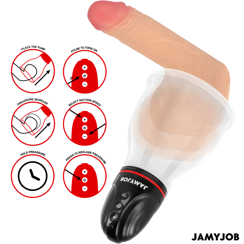 JAMYJOB - XPAND LITE AUTOMATIC TESTIC PUMP 3 SUCTION LEVELS GREY - Amore24
