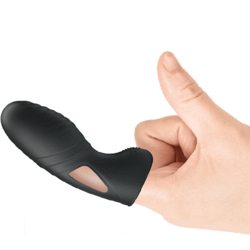 PRETTY LOVE - ALAN SILICONE FINGER VIBRATOR BLACK - Amore24