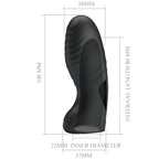 PRETTY LOVE - ALAN SILICONE FINGER VIBRATOR BLACK - Amore24