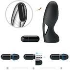 PRETTY LOVE - ALAN SILICONE FINGER VIBRATOR BLACK - Amore24