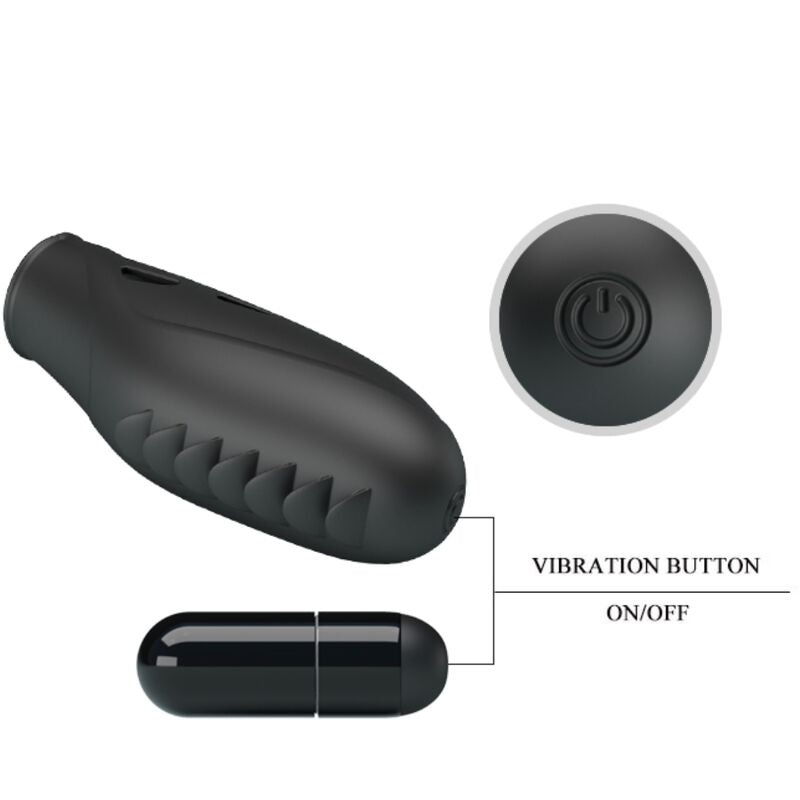PRETTY LOVE - GILO SILICONE FINGER VIBRATOR BLACK - Amore24