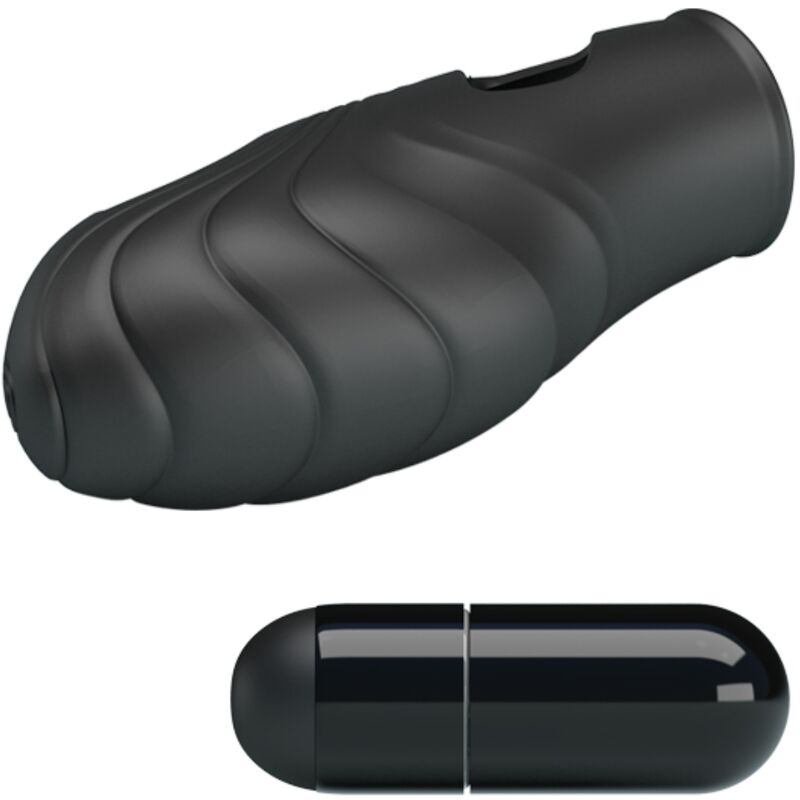PRETTY LOVE - LICH SILICONE FINGER VIBRATOR BLACK - Amore24