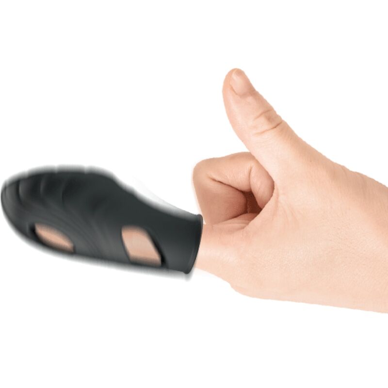 PRETTY LOVE - LICH SILICONE FINGER VIBRATOR BLACK - Amore24