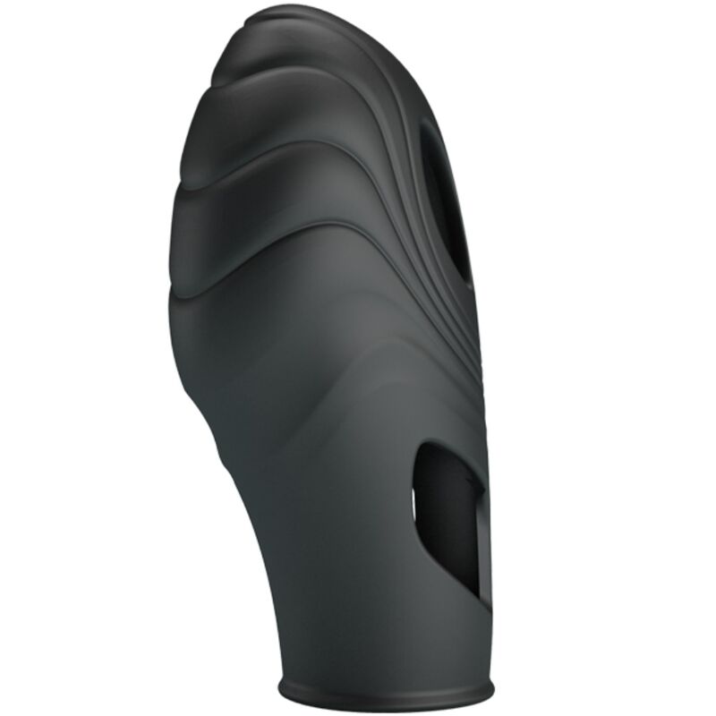 PRETTY LOVE - LICH SILICONE FINGER VIBRATOR BLACK - Amore24