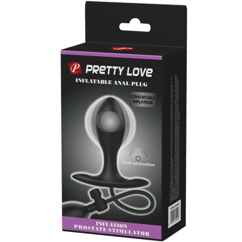 PRETTY LOVE - INFLATABLE ANAL PLUG BLACK - Amore24