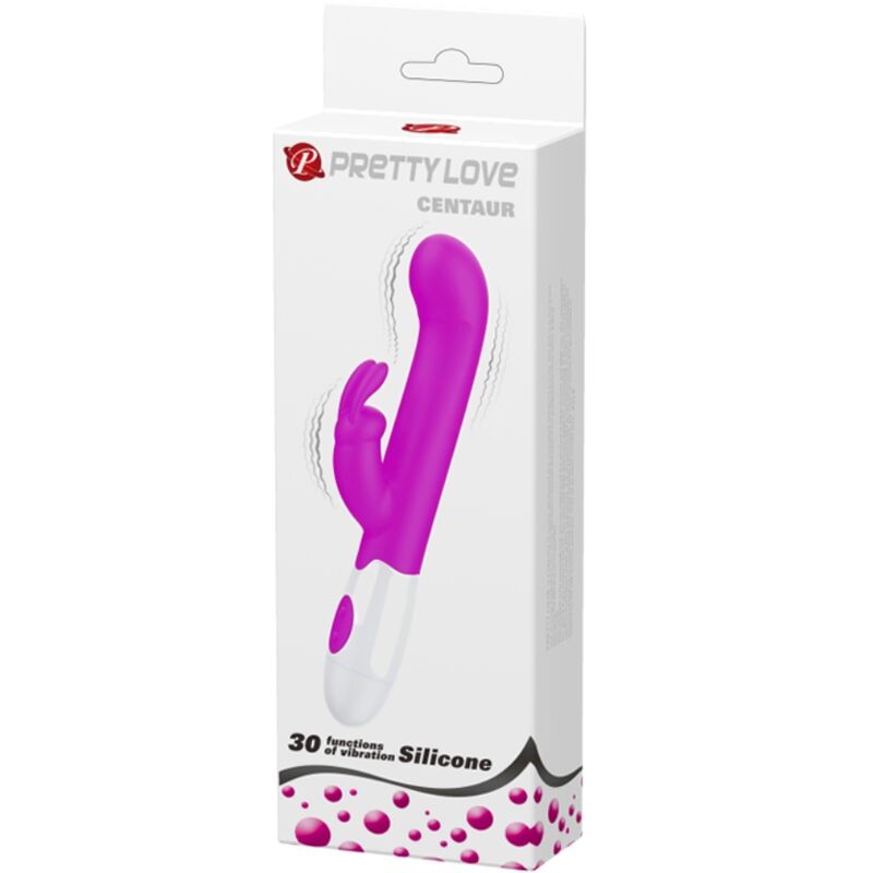 PRETTY LOVE - CENTAUR VIBRATOR RABBIT 30 VIBRATION MODES PURPLE - Amore24