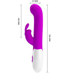 PRETTY LOVE - CENTAUR VIBRATOR RABBIT 30 VIBRATION MODES PURPLE - Amore24