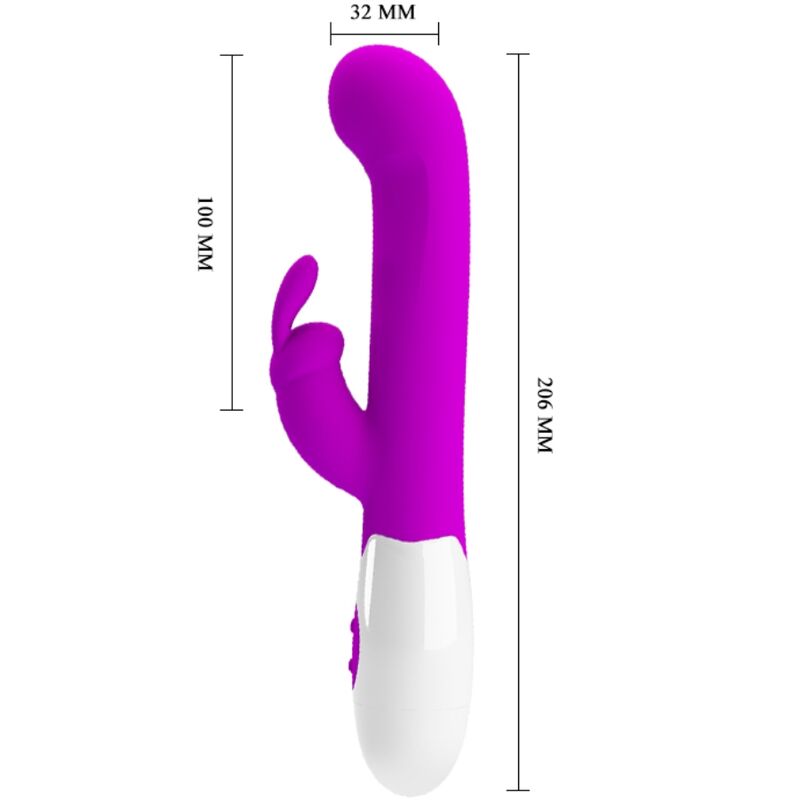 PRETTY LOVE - CENTAUR VIBRATOR RABBIT 30 VIBRATION MODES PURPLE - Amore24