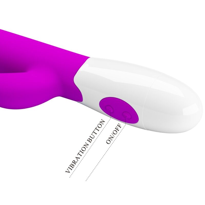 PRETTY LOVE - CENTAUR VIBRATOR RABBIT 30 VIBRATION MODES PURPLE - Amore24