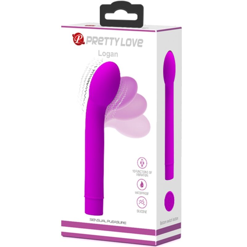 PRETTY LOVE - LOGAN G-SPOT VIBRATOR 10 VIBRATIONS PURPLE - Amore24