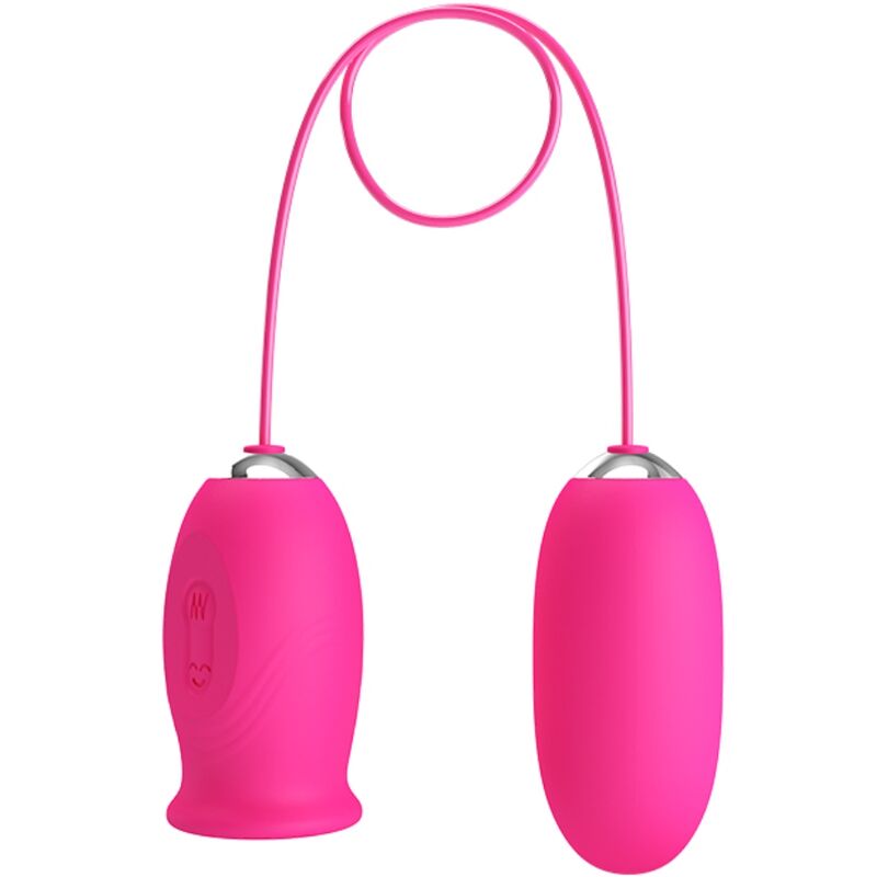 PRETTY LOVE - DAISY VIBRATING EGG + CLITORIS STIMULATING TONGUE PINK - Amore24