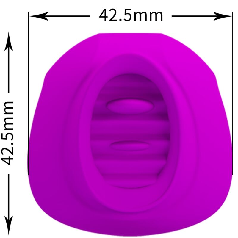 PRETTY LOVE - ESTELLE TONGUE CLITORIS STIMULATOR 12 VIBRATIONS PURPLE - Amore24
