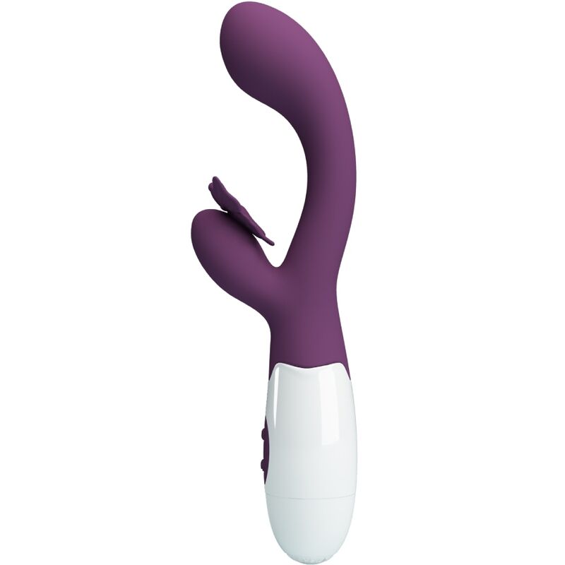 PRETTY LOVE - BUTTERFLY KISS RABBIT VIBRATOR & G-SPOT STIMULATOR PURPLE - Amore24