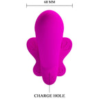 PRETTY LOVE - VALERIE DOUBLE STRAP-ON VIBRATOR 12 VIBRATIONS PURPLE - Amore24