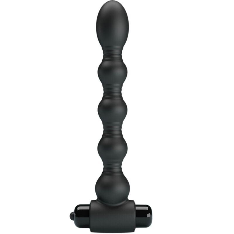 PRETTY LOVE - LYNN SILICONE ANAL PLUG 10 VIBRATIONS BLACK - Amore24