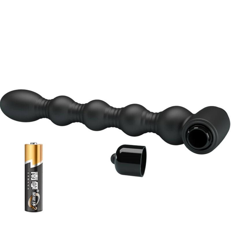 PRETTY LOVE - LYNN SILICONE ANAL PLUG 10 VIBRATIONS BLACK - Amore24