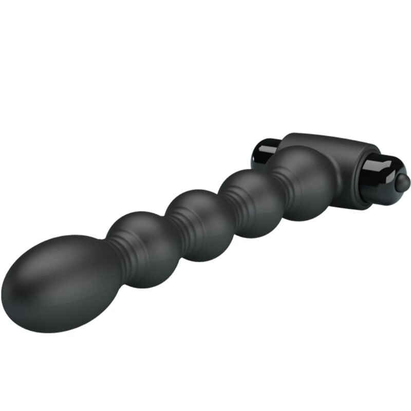 PRETTY LOVE - LYNN SILICONE ANAL PLUG 10 VIBRATIONS BLACK - Amore24